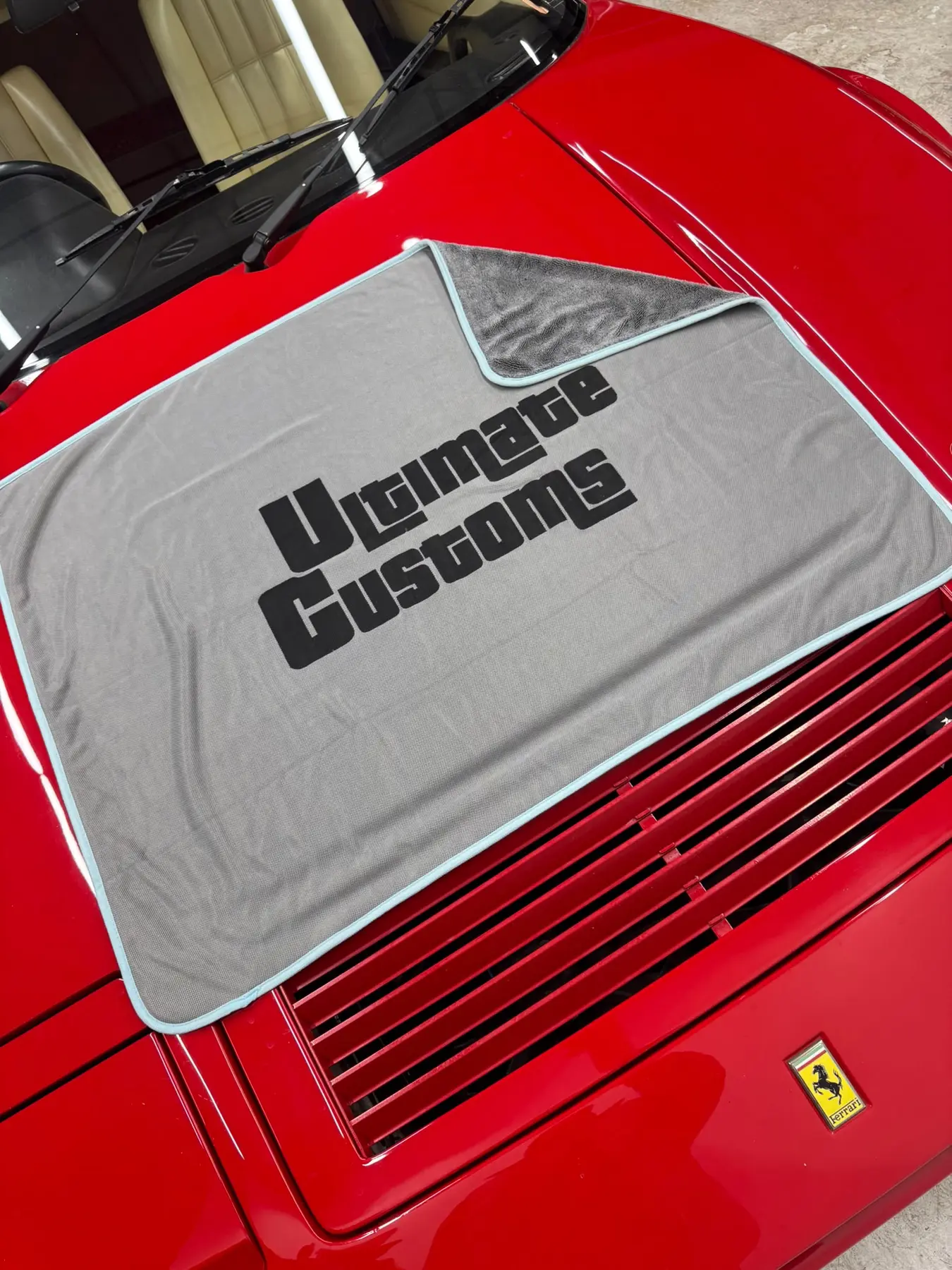 Premium Ulti-Fibre towel used on automotive paintwork